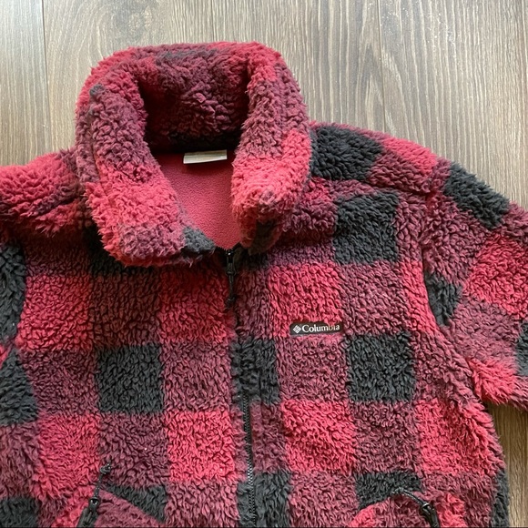 COLUMBIA Buffalo Plaid Sherpa Zip - Picture 2 of 7
